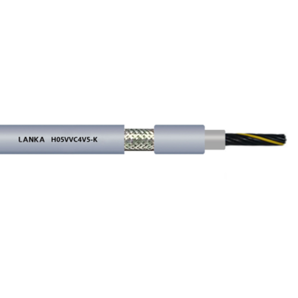 H05VVC4V5-K  聚氯乙烯绝缘屏蔽电缆